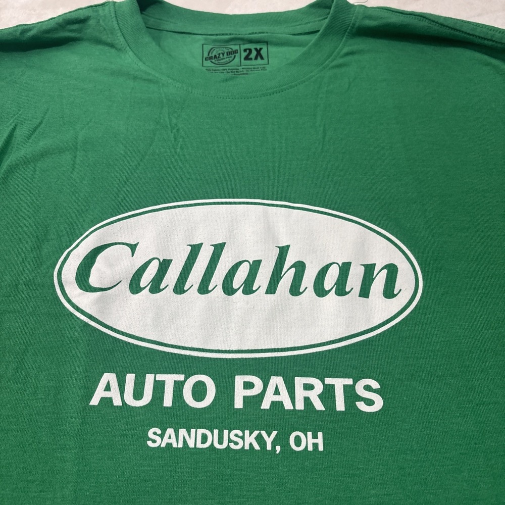 NWOT Men's Crazy Dog Tommy Boy Callahan Auto Parts Sandusky OH T-shirt Size 2X